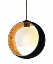  XP-4293GF-LED-BR - Besa Pendant Pogo Bronze Black/Inner Gold 1x5W LED