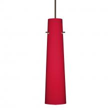  XP-5674RM-BR-277 - Besa Camino Pendant Bronze Ruby Matte 1x50W Halogen, 277V