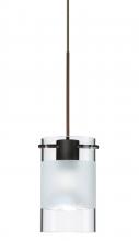  XP-6524EC-BR - Besa Pendant Scope Bronze Clear/Frost 1x50W Halogen Mr16