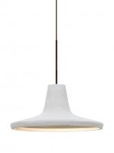  XP-MODUSWH-LED-BR - Besa Modus Cord Pendant, White, Bronze Finish, 1x9W LED