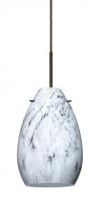  1BC-1713MG-HAL-BR - Besa Pera 6 Pendant Bronze Marble Grigio 1x40W Halogen