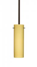  1TT-4930VM-BR - Besa Stem Copa Pendant Bronze Vanilla Matte 1x50W Candelabra