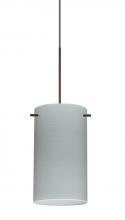  1XT-4404KR-LED-BR - Besa Stilo 7 Pendant Chalk Bronze 1x5W LED