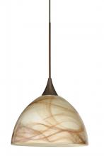  1XP-467983-BR - Besa Pendant Brella Bronze Mocha 1x50W Halogen