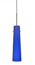  RXP-5674CM-BR - Besa Camino Pendant Bronze Cobalt Blue Matte 1x50W Halogen