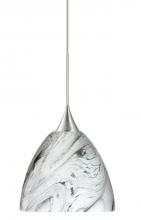  XP-7570MG-SN - Besa Pendant Sasha Satin Nickel Marble Grigio 1x50W GY6.35