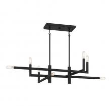  1-1624-8-89 - Cristofer 8-Light Linear Chandelier in Matte Black