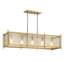  1-3802-5-322 - Jacobs 5-Light Linear Chandelier in Warm Brass