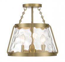  6-1802-3-322 - Crawford 3-Light Ceiling Light in Warm Brass