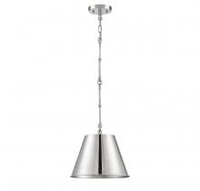  7-132-1-109 - Alden 1-Light Pendant in Polished Nickel