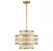  7-9044-3-322 - Renzo 3-Light Pendant in Warm Brass