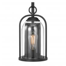  E10012-001 - Esse X 15 In 1- Light Matte Black Painted Outdoor Wall Sconce With Bell-shaped Design