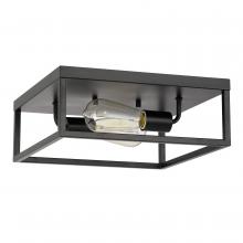  E30020-001 - Concord 2-Light Matte Black Finish Flush Mount 12.75“ X 12.75” X 5“