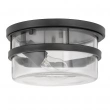  E30029-001 - Kenmore 1-Light Black Finish Flush Mount 9.88“ X 9.88” X 5“