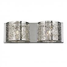 Worldwide Lighting Corp W23143C20 - Aramis 2-Light Chrome Finish and Clear Crystal Wall Sconce Light 20 in. W x 7 in. H Large