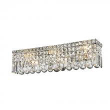  W23531C24 - Cascade 6-Light Chrome Finish Crystal Vanity Light 24 in. Wide ADA