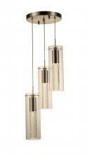  W33807MN10 - Sprite 13.5-Watt Matte Nickel Finish Integrated LEd Crystal and Glass Tube Pendant Light 3000K 10 in