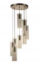  W33809MN16 - Sprite 36-Watt Matte Nickel Finish Integrated LEd Crystal and Glass Tube Pendant Light 3000K 16 in.