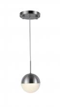  W33811MN4 - Phantasm 2.5-Watt Matte Nickel Finish Integrated LEd Iced Opal Acrylic Mini Pendant Ceiling Light 30