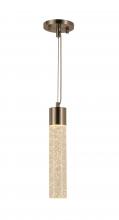  W33841MN4 - Sprite 6-Watt Matte Nickel Finish Integrated LEd Crystal and Glass Tube Mini Pendant Light 3000K 4 i