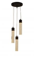  W33843GB10 - Sprite 18-Watt Graphite Black Finish Integrated LEd Crystal and Glass Multi Light Pendant 3000K 10 i