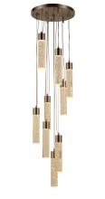  W33845MN16 - Sprite 54-Watt Matte Nickel Finish Integrated LEd Crystal and Glass Cascade Pendant Light 3000K 16 i