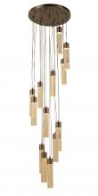  W33846MN20 - Sprite 78-Watt Matte Nickel Finish Integrated LEd Crystal and Glass Cascade Pendant Light 3000K 20 i