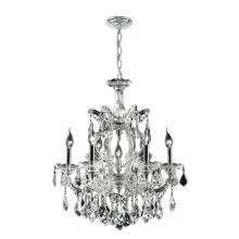  W83075C22 - Maria Theresa 7-Light Chrome Finish and Clear Crystal Chandelier 22 in. Dia x 25 in. H Medium