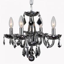  W83100C16-CH - Clarion 4-Light Chrome Finish and Chrome Crystal Chandelier 16 in. Dia x 12 in. H Mini