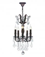 Worldwide Lighting Corp W83319F15 - Versailles 5-Light dark Bronze Finish and Clear Crystal Mini Chandelier 15 in. Dia x 22 in. H