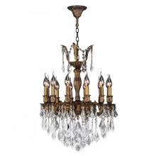  W83336B20 - Versailles 12-Light Antique Bronze Finish and Clear Crystal Chandelier 20 in. Dia x 26 in. H Medium