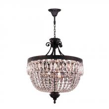  W83357F20 - Enfield 12-Light dark Bronze Finish and Clear Crystal Chandelier 20 in. Dia x 25 in. H Medium