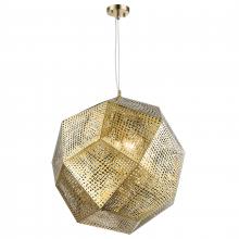  W83430CG24 - Geometrics 5-Light Champagne Gold Finish Finish Stainless Steel Pendant Light 24 in. Dia x 24 in. H