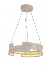  W83468W16 - Nexus 44-Watt White Finish Integrated LEd Circular Ring Chandelier Light 3000K 16 in. Dia x 96 in. H