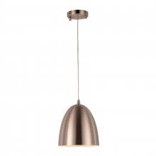  W83542BN8 - Monroe 6-Watt Brushed Nickel Finish Integrated LEd Mini Pendant Light 3000K 8 in. Dia x 96 in. H