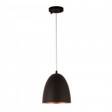  W83542MB8 - Monroe 6-Watt Matte Black Finish Integrated LEd Mini Pendant Light 3000K 8 in. Dia x 96 in. H