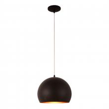  W83544MB12 - Monroe 12-Watt Matte Black Finish Integrated LEd Pendant Light 3000K 12 in. Dia x 96 in. H