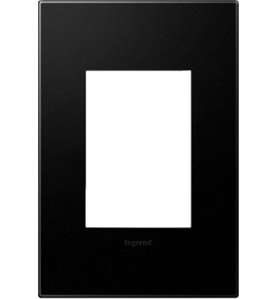 adorne? Graphite One-Gang-Plus Screwless Wall Plate with Microban?