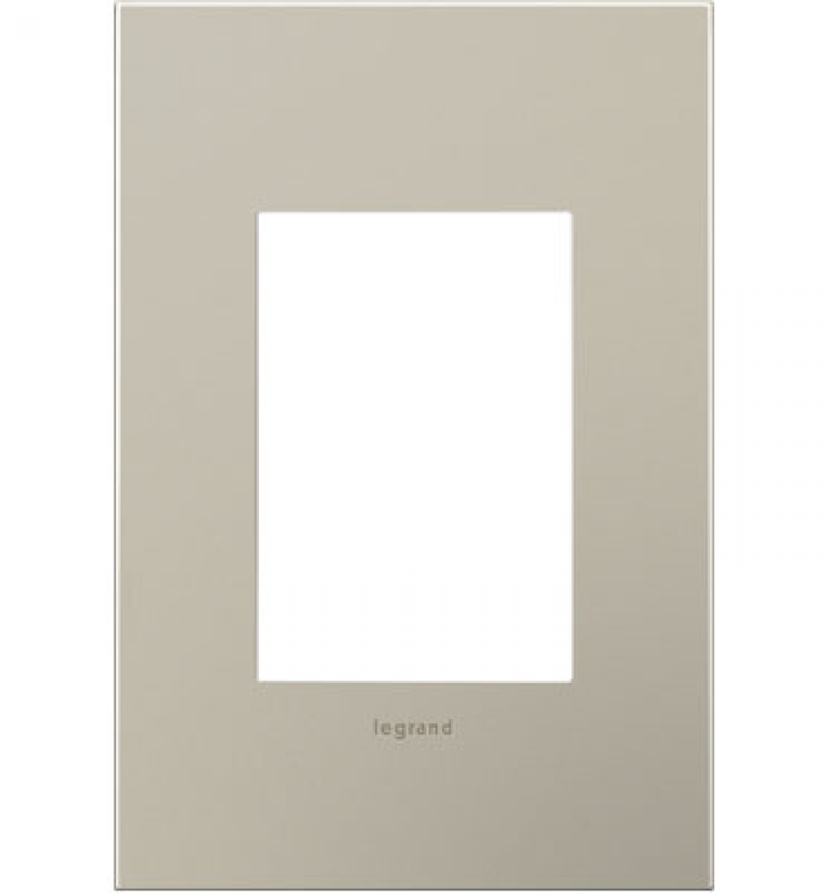 adorne? Satin Nickel One-Gang-Plus Screwless Wall Plate