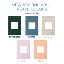  AWP4GEG - Adorne® Evergreen Four-Gang Screwless Wall Plate with Microban®