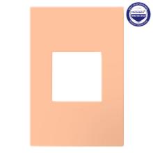  AWP1G2PY - Adorne® Peachy One-Gang-Plus Screwless Wall Plate with Microban®