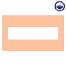  AWP4GPY - Adorne® Peachy Four-Gang Screwless Wall Plate with Microban®