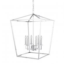  1082-PN-NG - Cage Pendant Light - Polished Nickel