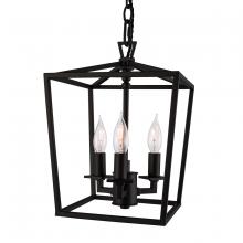  1084-MB-NG - Cage Pendant Light - Matte Black