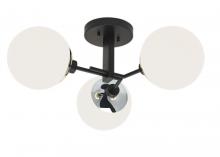  5675-PN-OP - Triple Play Semi-Flush Mount Light - Polished Nickel