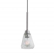  8284-PN-CL - Arctic 1-Light Vanity Pendant - Polished Nickel