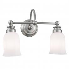  8912-BN-HXO - Emily 2 Light Sconce - Brushed Nickel