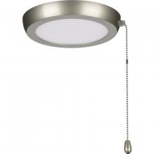  P260002-152-30 - AirPro 7" 1-Light Painted Nickel Edgelit Transitional Ceiling Fan Light Kit and Opal Shade