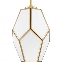  P500435-078 - Latham Collection One-Light Vintage Brass Contemporary Pendant