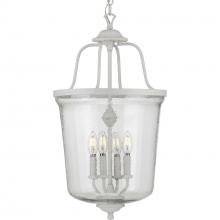  P500207-151 - Bowman Collection Four-Light Cottage White Foyer Pendant